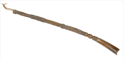 Lot 56 - A Welsh yew wood basting stick