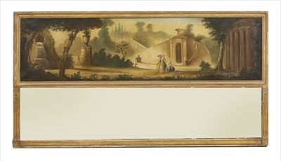 Lot 947 - A good overmantel mirror