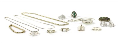 Lot 100 - A quantity of silver jewellery