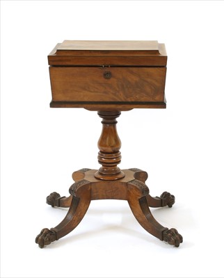 Lot 422 - A mahogany teapoy