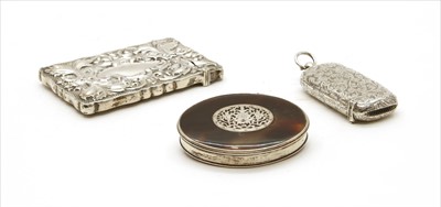 Lot 87 - An Edwardian silver card case by William Neale