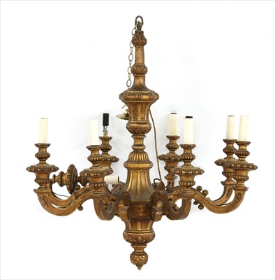 Lot 264 - A gilt painted eight branch electrolier