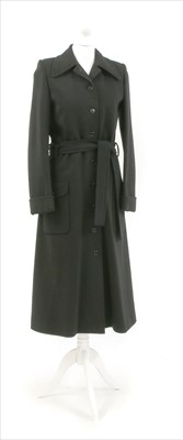 Lot 977 - An Yves Saint Laurent Rive Gauche black single breasted coat