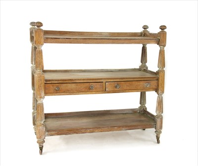 Lot 461 - A Victorian limed oak buffet