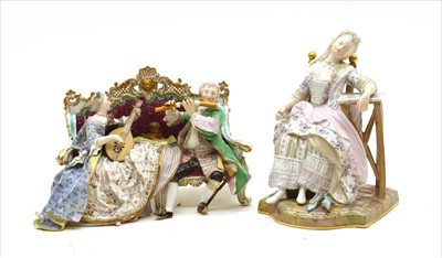 Lot 261 - A Meissen Conversation Group