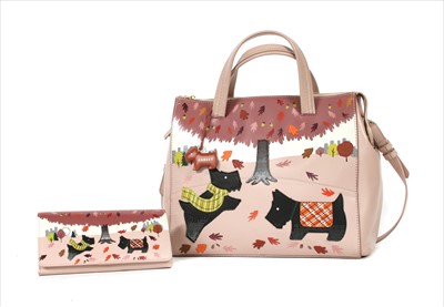 Lot 1026 - A Radley pink shopper tote and matching purse