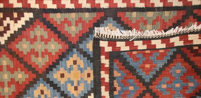 Lot 640 - A Persian Varamin kilim runner