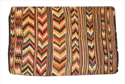 Lot 801 - A Persian Qashqai kilim rug
