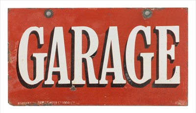 Lot 108 - An enamel hanging sign