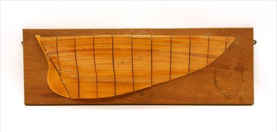 Lot 191 - A laminate boat hull