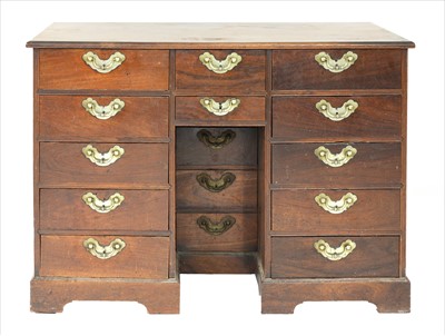Lot 713 - A colonial twelve-drawer padouk chest