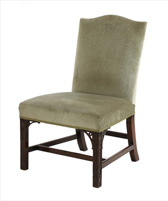 Lot 948 - A mahogany-framed deep-seated side chair