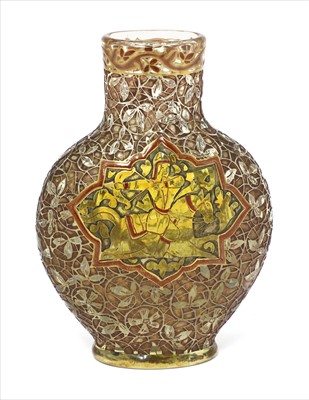 Lot 21 - A rare Gallé glass Persian-style vase