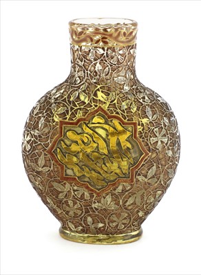Lot 21 - A rare Gallé glass Persian-style vase