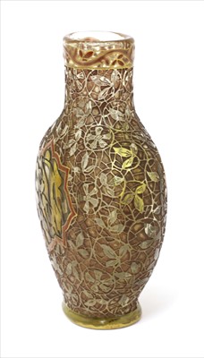 Lot 21 - A rare Gallé glass Persian-style vase
