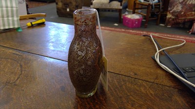 Lot 21 - A rare Gallé glass Persian-style vase