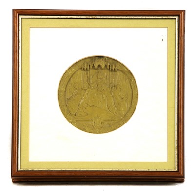 Lot 715 - A framed Queen Victoria Great Seal of the Realm
