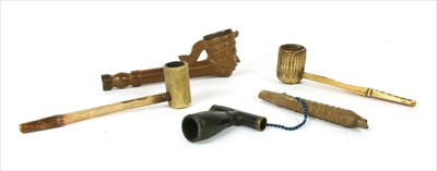 Lot 181 - A Greenland polished stone pipe