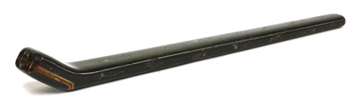 Lot 194 - A rare Japanese lacquer double clay pipe case