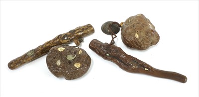 Lot 26 - Two Japanese smoking set, tonkotsu and kiseruzutsu