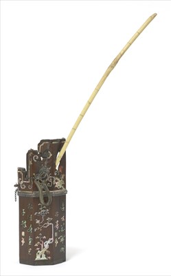 Lot 52 - A Chinese wood water pipe