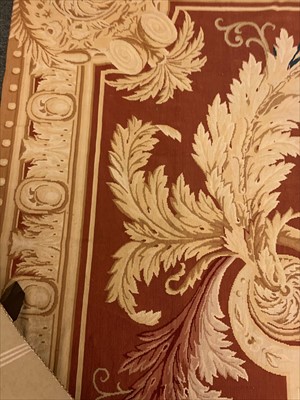 Lot 675 - A large Aubusson needlepoint carpet