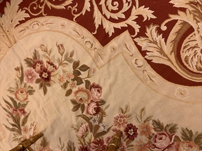Lot 675 - A large Aubusson needlepoint carpet