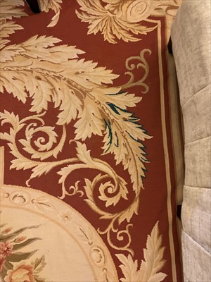 Lot 675 - A large Aubusson needlepoint carpet