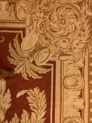 Lot 675 - A large Aubusson needlepoint carpet