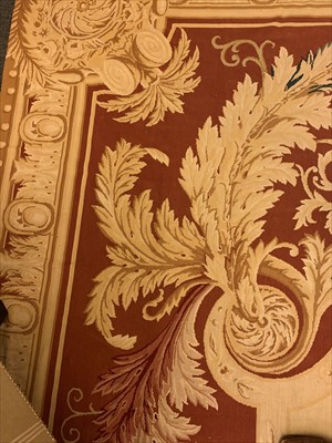 Lot 675 - A large Aubusson needlepoint carpet