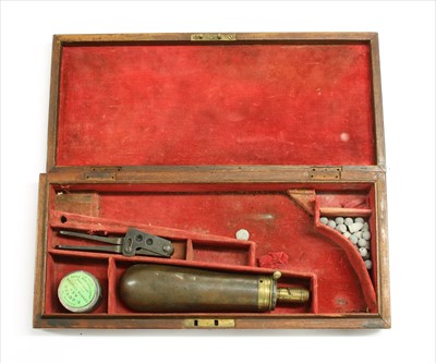 Lot 134 - A mahogany revolver case
