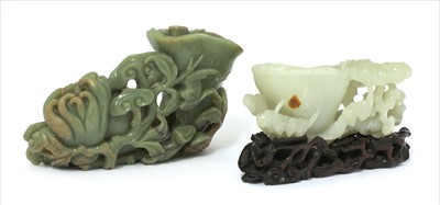Lot 201 - A Chinese jade carving