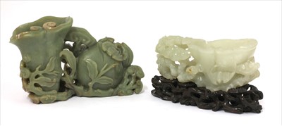 Lot 201 - A Chinese jade carving