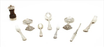 Lot 109 - A silver mounted pepper mill