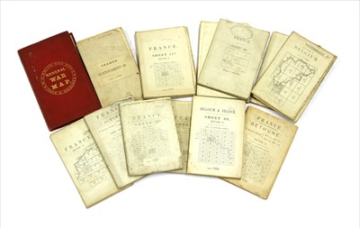 Lot 347 - ORDNANCE SURVEY MAPS: 1914-1918 World War: France and Belgium. 54 folding