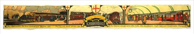 Lot 350 - LONDON TRANSPORT POSTERS: Five sheets in colour, linen backed and rolled