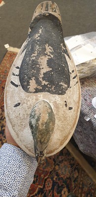 Lot 94 - Three painted pine decoy ducks