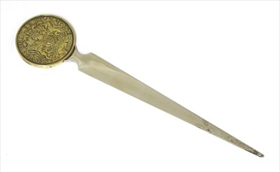 Lot 196A - A Queen Elizabeth II Silver Jubilee silver letter opener