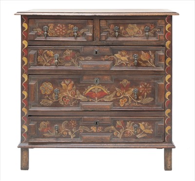Lot 820 - An oak chest