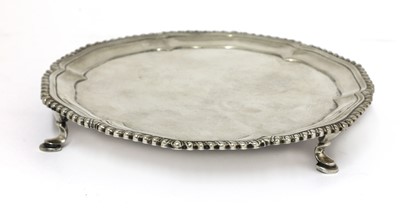 Lot 17 - A George III silver waiter