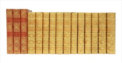Lot 374 - BINDING: 1- Cervantes; Johannot (ill): Don Quixote de la Mancha, in 3 Vols.
