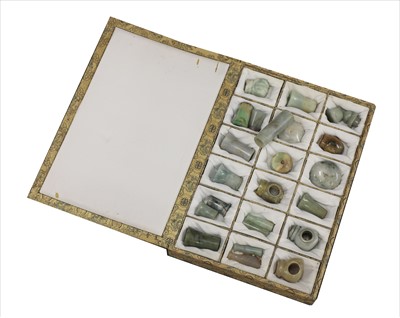 Lot 69 - A collection of Chinese opium pipe terminals and mouthpieces