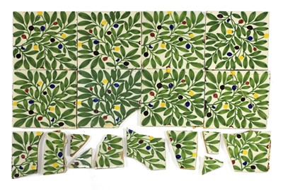 Lot 53 - Ten Morris-style tiles