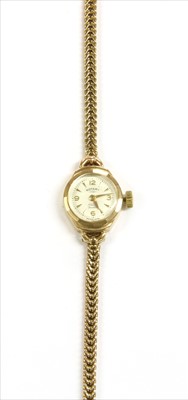 Lot 58 - A ladies' 9ct gold Rotary mechanical bracelet watch