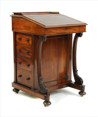 Lot 590 - A Victorian mahogany Davenport