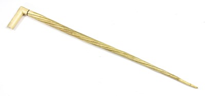 Lot 895 - A narwhal tusk walking stick