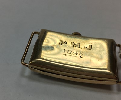 Lot 232 - An Art Deco 9ct gold Tissot mechanical watch
