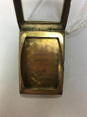 Lot 232 - An Art Deco 9ct gold Tissot mechanical watch