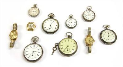 Lot 75 - A quantity of silver pocket watches