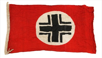 Lot 155 - A WWII German Africa Korps tank recognition linen flag